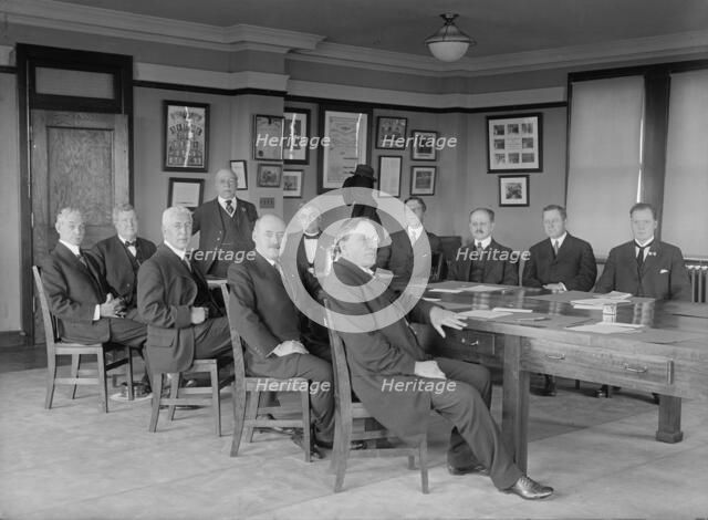 Labor Comm. of Council of Nat. Def. Heads: James O'Connell; W.B. Wilson; Leo K. Frankel..., 1917. Creator: Harris & Ewing.
