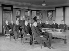 Labor Comm. of Council of Nat. Def. Heads: James O'Connell; W.B. Wilson; Leo K. Frankel..., 1917. Creator: Harris & Ewing
