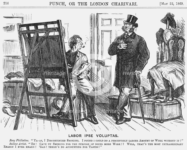 'Labor Ipse Voluptas', 1869. Creator: Charles Samuel Keene.