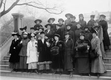 Labor Unions - Corset Buyers Assn. Delegation at White House, 1914. Creator: Harris & Ewing