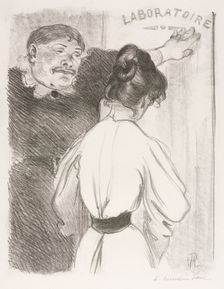 Laboratoire, c. 1900. Creator: Hermann Paul (French, 1864-1940)