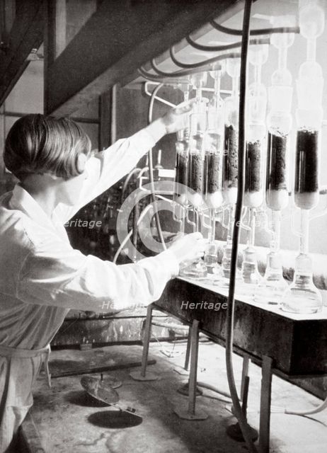 Laboratory research work, Germany, 1936.  Creator: Unknown.
