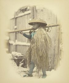 Laborer in Grass Cape, about 1868. Creator: Felice Beato
