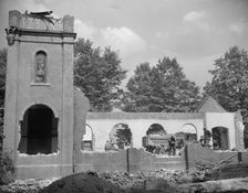 Laborers wrecking houses on Independence Avenue, Washington, D.C, 1942. Creator: Gordon Parks