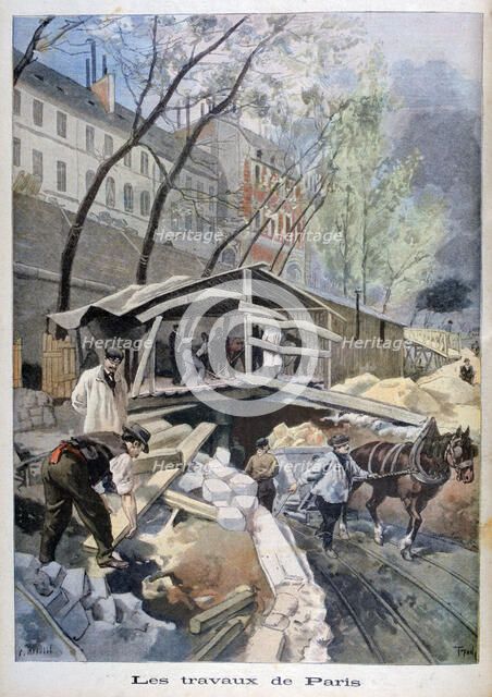 Labour in Paris, 1899.  Creator: F Meaulle.