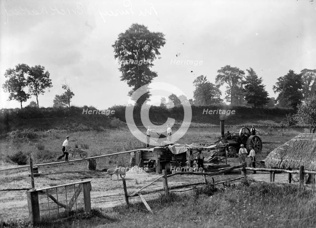 Labourers making bricks near Pusey, Oxfordshire, c1860-c1922. Artist: Henry Taunt