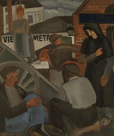 Labourers by the Canal, 1920. Creator: Jean Brusselmans