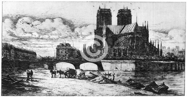 'L'Abside', c1841-1868 (1924). Artist: Charles Meryon