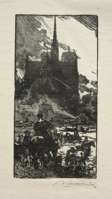 LAbreuvoir au Point St. Louis. Creator: Auguste Louis Lepère (French, 1849-1918)