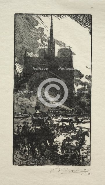 LAbreuvoir au Point St. Louis. Creator: Auguste Louis Lepère (French, 1849-1918).