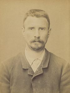 Labrie. Oscar, Alexandre. 33 ans, né à Charenton (Seine). Marchand de vins. Anarchiste. 2/..., 1894. Creator: Alphonse Bertillon