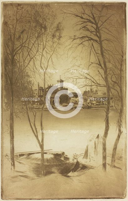 Laburnums and Battersea, 1889/90 and 1898. Creator: Theodore Roussel.