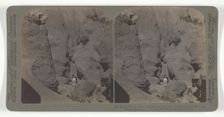 Labyrinthine ways through the Lava ash formations, Red Mountain Crater, Arizona, 1903. Creator: Underwood & Underwood