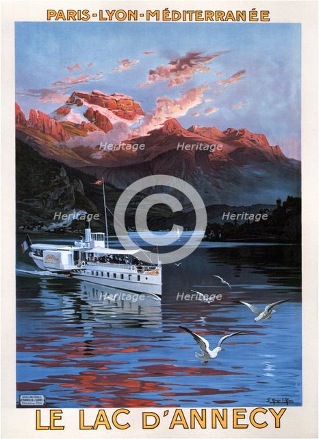 Lac d'Annecy. Artist: Hugo d'Alesi, Frédéric (1849-1906)
