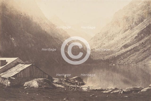 Lac de Gaube, Cauterets, 1853. Creator: Joseph Vigier.
