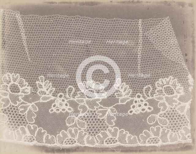 Lace, 1839-1844. Creator: William Henry Fox Talbot.
