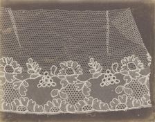 Lace, 1845. Creator: William Henry Fox Talbot
