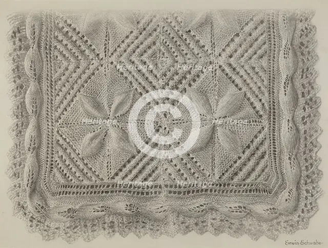 Lace, 1935/1942. Creator: Erwin Schwabe.