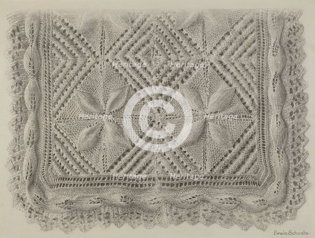 Lace, 1935/1942. Creator: Erwin Schwabe.