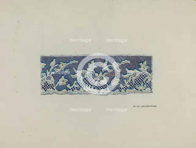 Lace Trim, 1935/1942. Creator: Walter W. Jennings.