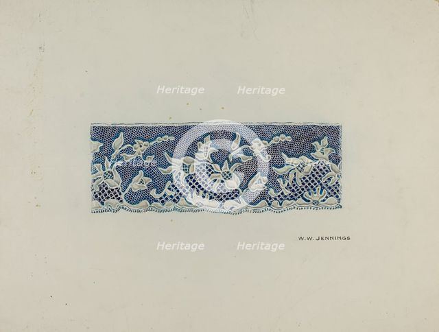 Lace Trim, 1935/1942. Creator: Walter W. Jennings.