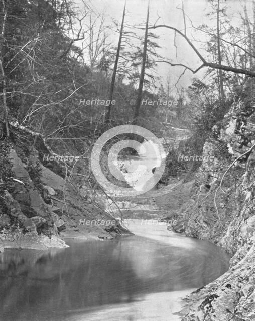 Lace Waterfalls and Dragon's Pool, Natural Bridge, Virginia, USA, c1900. Creator: Unknown.