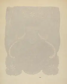 Lace Wedding Veil (Section of), c. 1938. Creator: Joseph L. Boyd