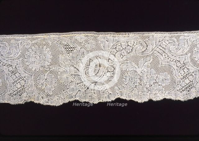 Lace Borders, Valenciennes, Mid-18th century. Creator: Unknown.
