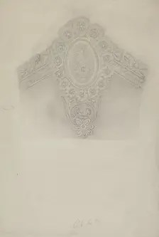 Lace Collar, 1935/1942. Creator: Richard Whitaker