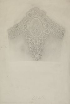 Lace Collar, 1935/1942. Creator: Richard Whitaker