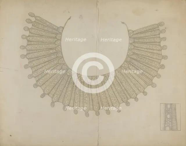 Lace Collar, c. 1937. Creator: Grace Halpin.
