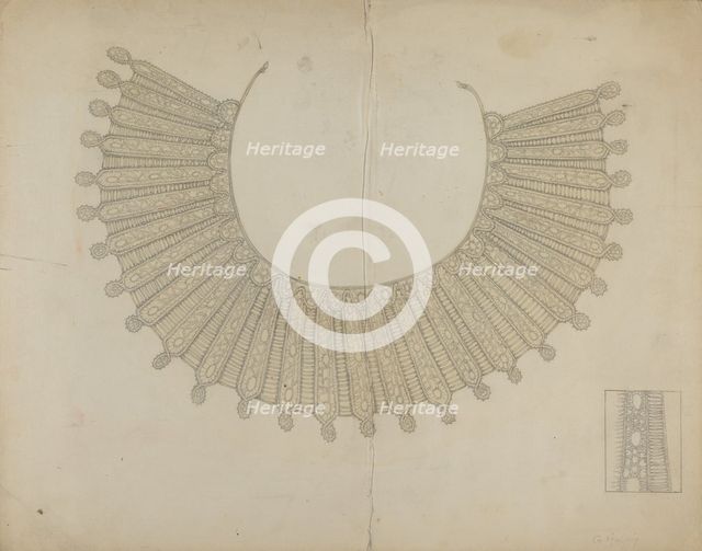 Lace Collar, c. 1937. Creator: Grace Halpin.