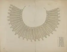 Lace Collar, c. 1937. Creator: Grace Halpin