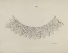 Lace Collar, c. 1938. Creator: Frank Nelson