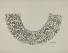 Lace Collar, c. 1938. Creator: Walter W. Jennings