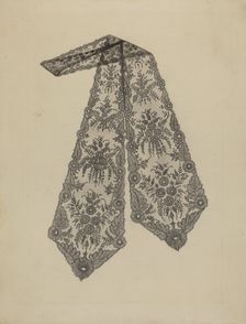 Lace Cravat, 1935/1942. Creator: Jean Peszel