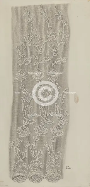 Lace Detail, c. 1938. Creator: Edith Miller.