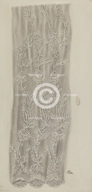 Lace Detail, c. 1938. Creator: Edith Miller.