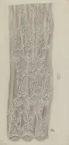 Lace Detail, c. 1938. Creator: Edith Miller