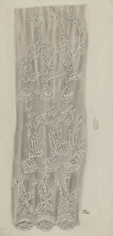 Lace Detail, c. 1938. Creator: Edith Miller