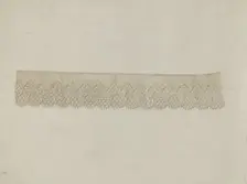 Lace Edging, c. 1938. Creator: Marie Famularo