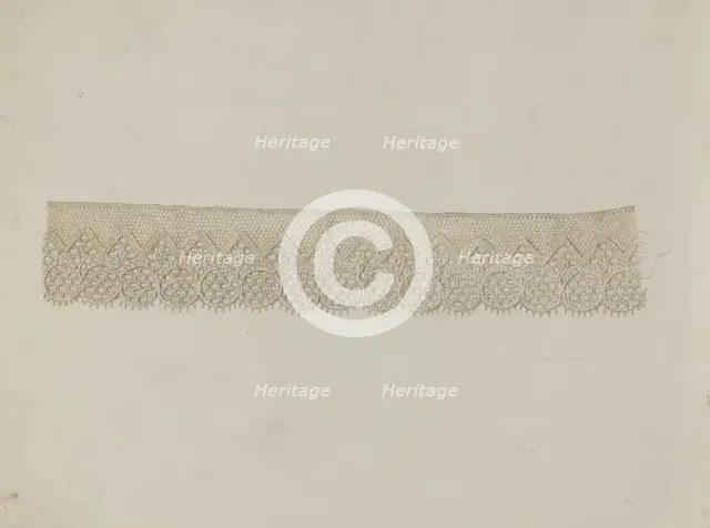Lace Edging, c. 1938. Creator: Marie Famularo.
