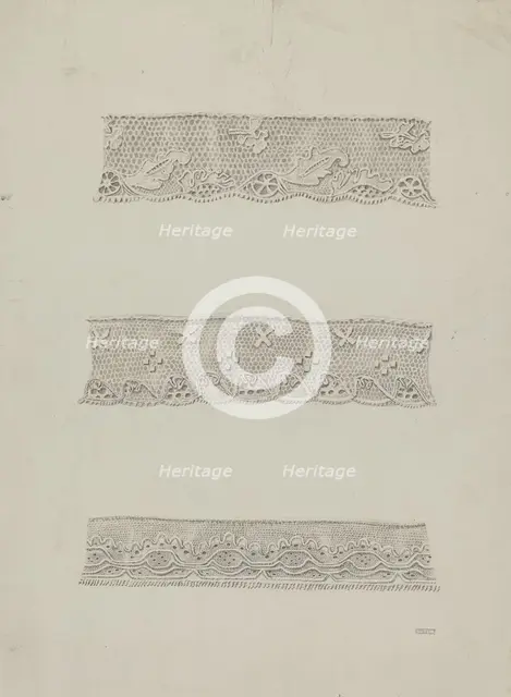 Lace Edging, c. 1939. Creator: Raymond Guterl.