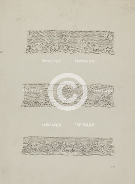 Lace Edging, c. 1939. Creator: Raymond Guterl.