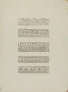 Lace Edging, c. 1942. Creator: Raymond Manupelli