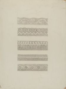 Lace Edging, c. 1942. Creator: Raymond Manupelli