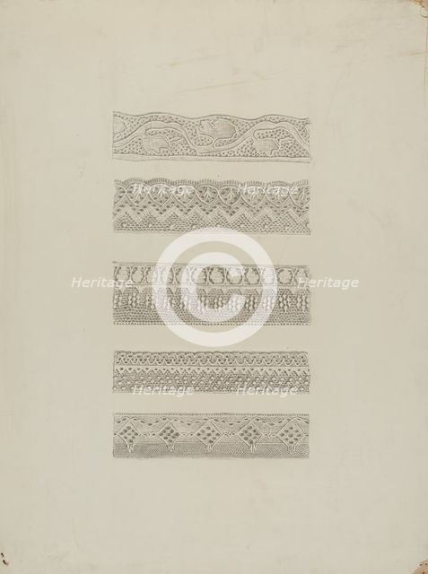 Lace Edging, c. 1942. Creator: Raymond Manupelli.
