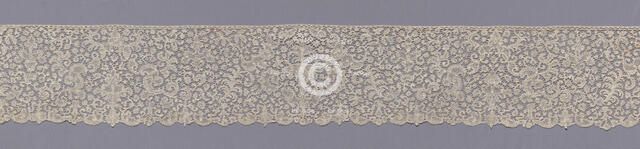 Lace Flounce, Flanders, 1701-25. Creator: Unknown.