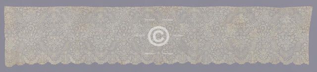 Lace Flounce, Flanders, 1720-40. Creator: Unknown.
