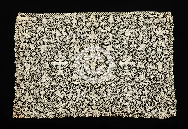 Lace, French, fourth quarter 17th century. Creator: Unknown.